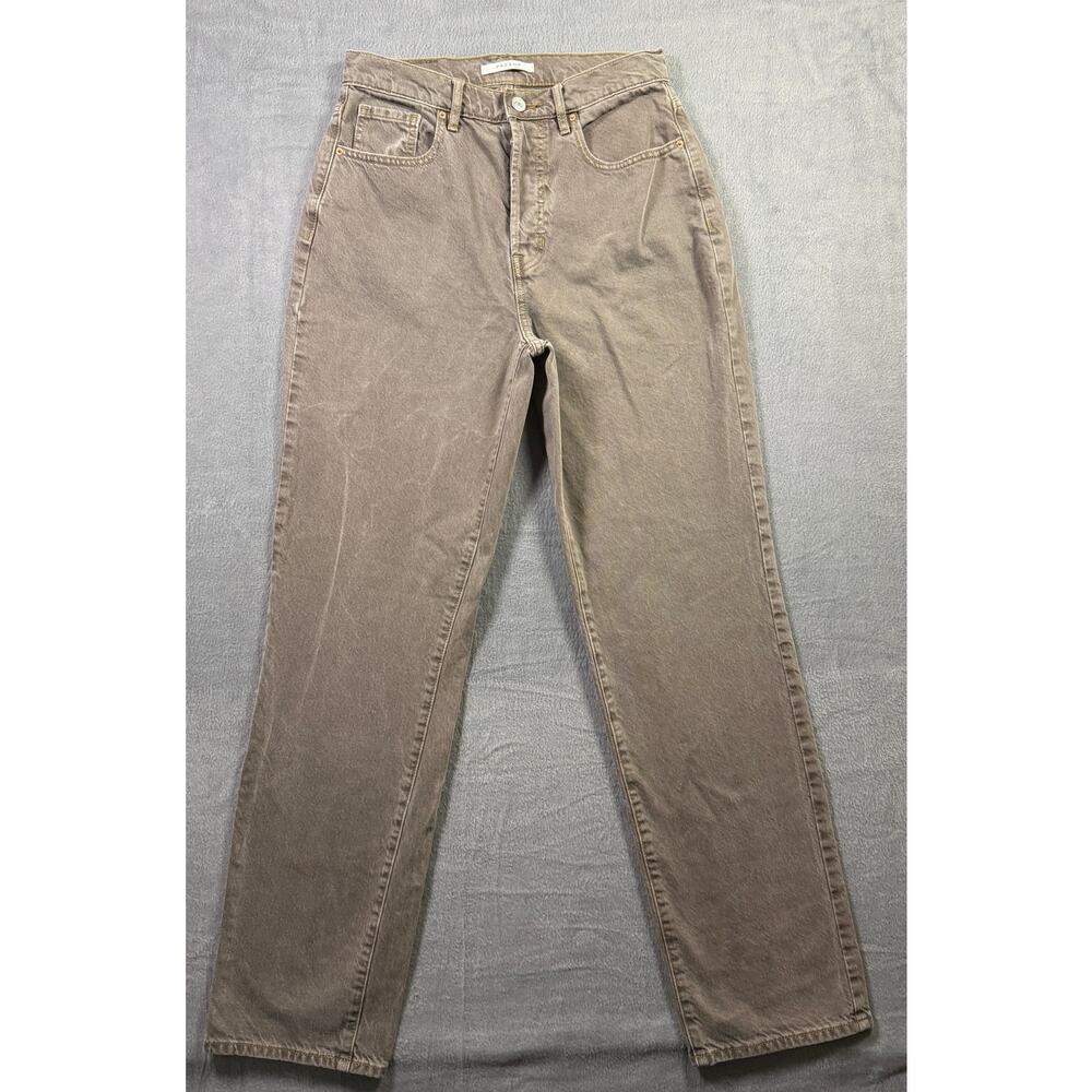 Pacsun Button-Fly Dad Jeans Grey Brown Denim Size 27 Slim Straight Women’s
